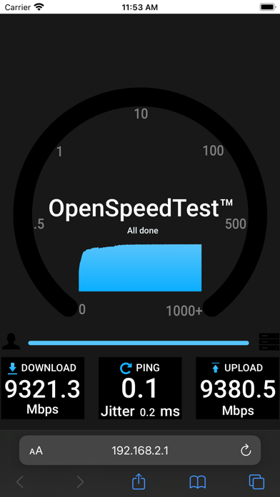 OpenSpeedTest-Server screenshot 1