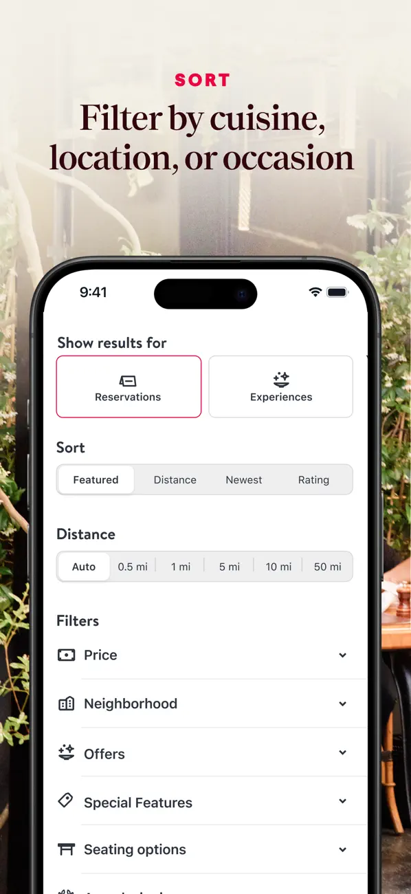 OpenTable screenshot 4