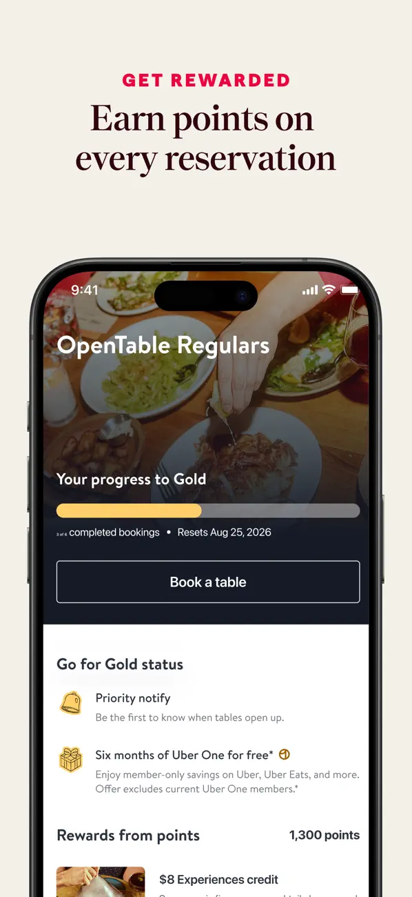 OpenTable screenshot 2