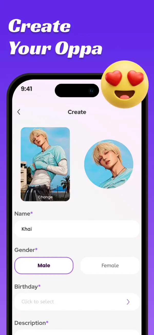 OppaYa: AI Virtual Idol Chat screenshot 2