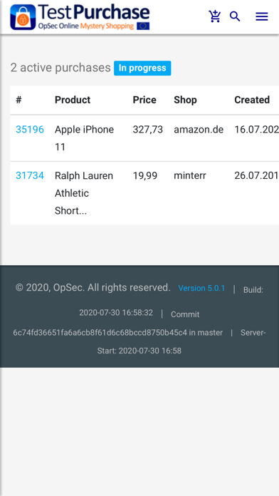 OpSec Purchase screenshot 2