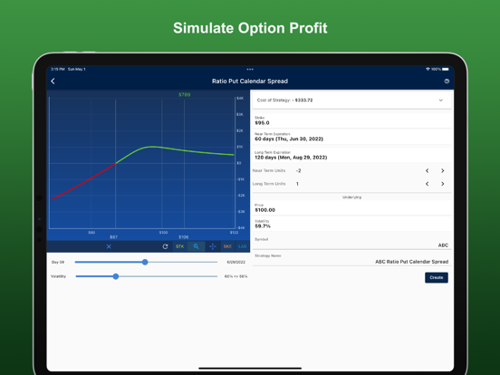 Optactic: Option Strategy Tool screenshot 1