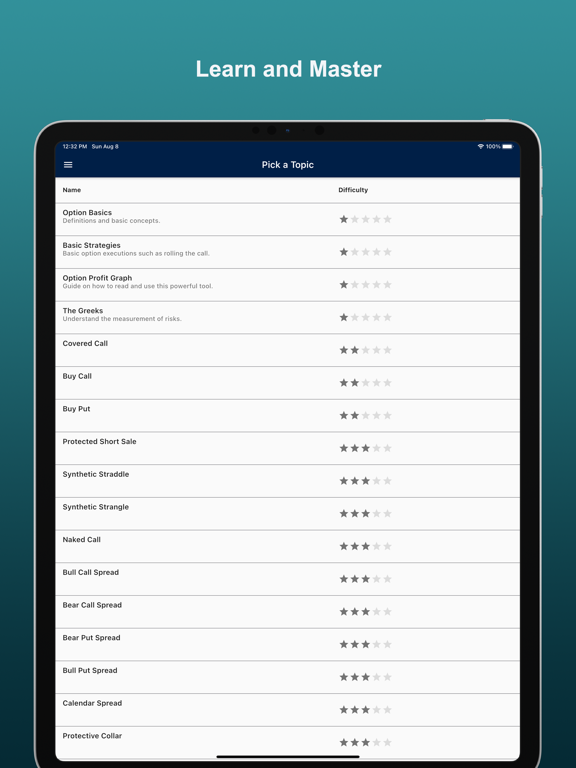 Optactic: Option Strategy Tool screenshot 3