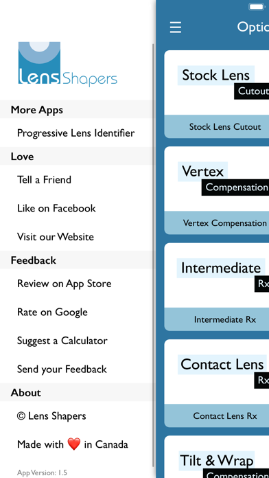 Optical Calculator for ECPs screenshot 1
