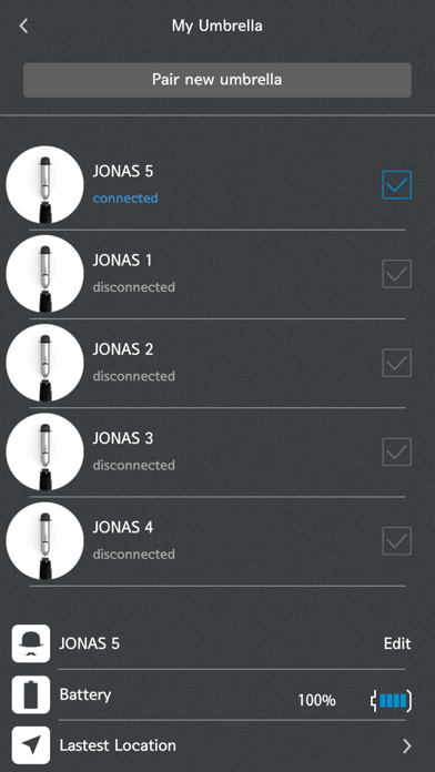 OPUS ONE SMART UMBRELLA JONAS screenshot 3