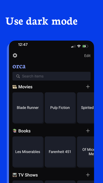 Orca: Categorize Your Notes screenshot 1