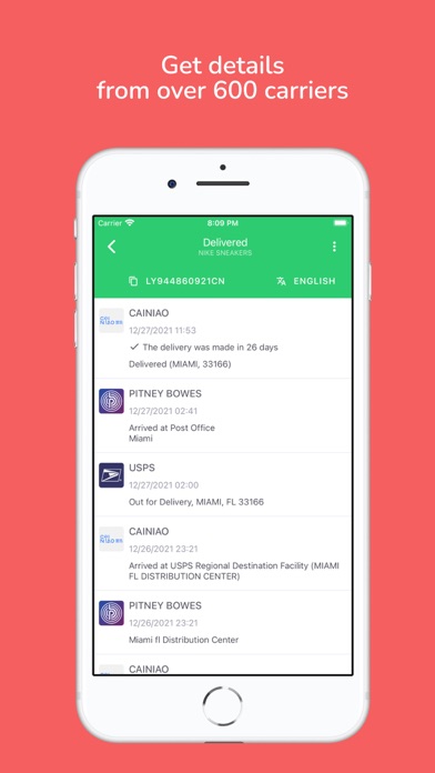 Ordertracker - parcel tracking screenshot 3