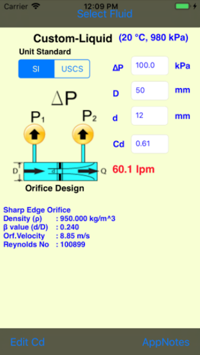 Orifice Flow screenshot 1