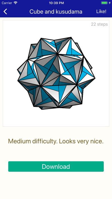 Origami 3D Crafts screenshot 3