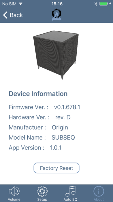 Origin Acoustics Sub screenshot 1