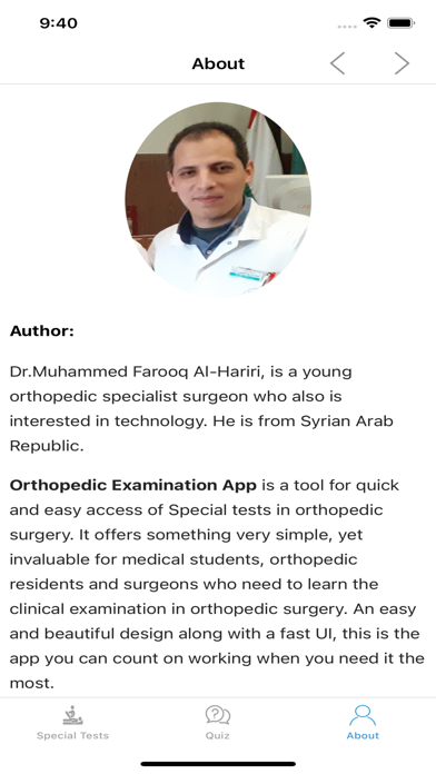 Orthopedic Examination Lite screenshot 1