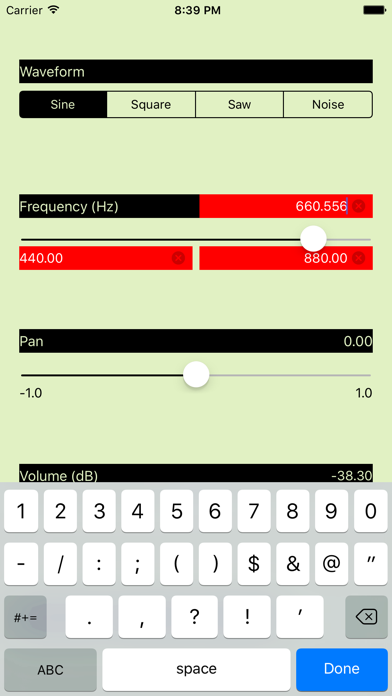 Oscillator screenshot 1