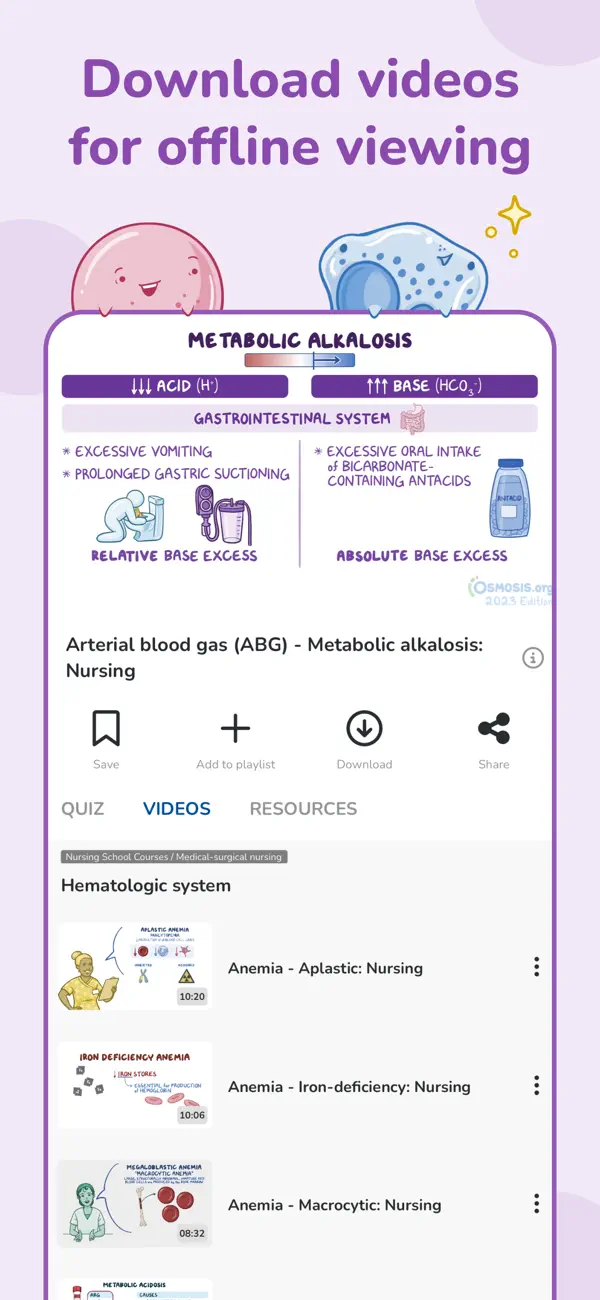 Osmosis Nursing Videos & Notes screenshot 1