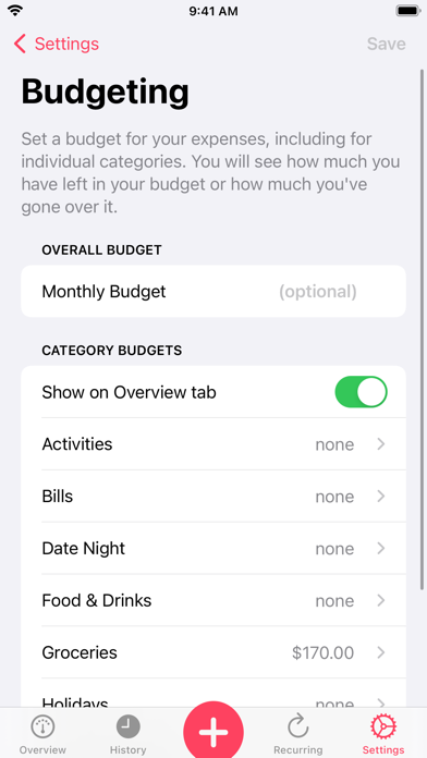 Our Expenses: Household Budget screenshot 2