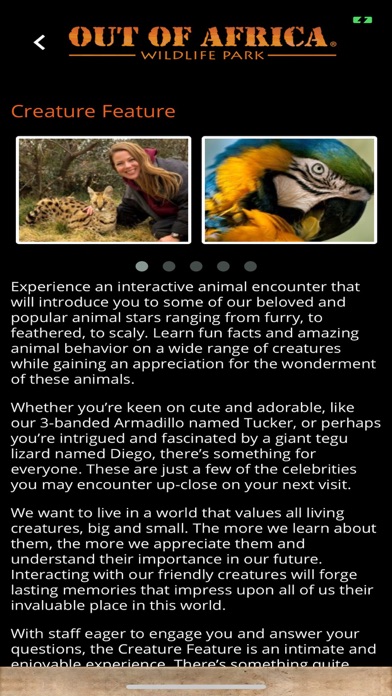 Out of Africa Wildlife Park screenshot 1