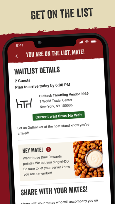 Outback Steakhouse screenshot 1