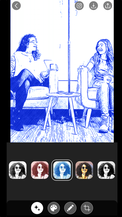 Outline Photo to Sketch Editor screenshot 2