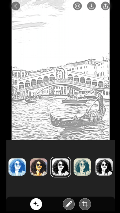 Outline Photo to Sketch Editor screenshot 1