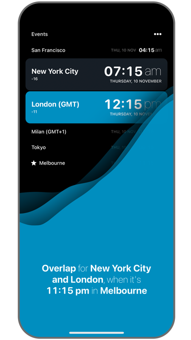 Overlap: World Clock screenshot 2