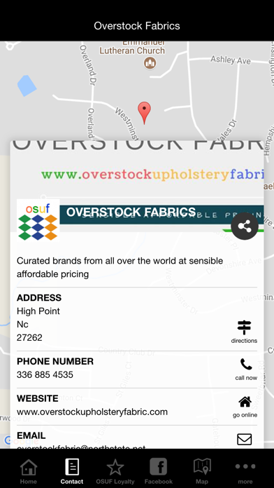 Overstock Fabrics screenshot 1