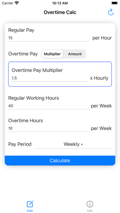 Overtime Calculator - Pay Calc screenshot 3