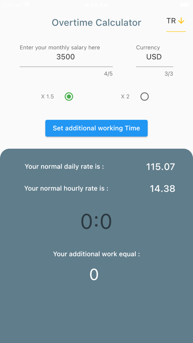 Overtime Calculator plus screenshot 3