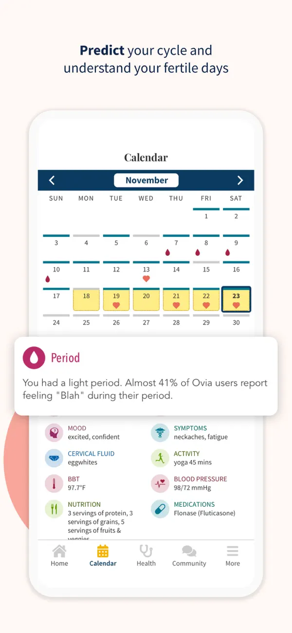 Ovia Cycle & Pregnancy Tracker screenshot 4