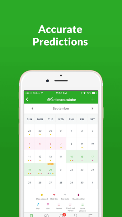 Ovulation Calculator Fertile Tracker & Calendar OC screenshot 4