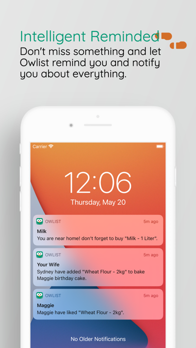 Owlist, Shopping List screenshot 2