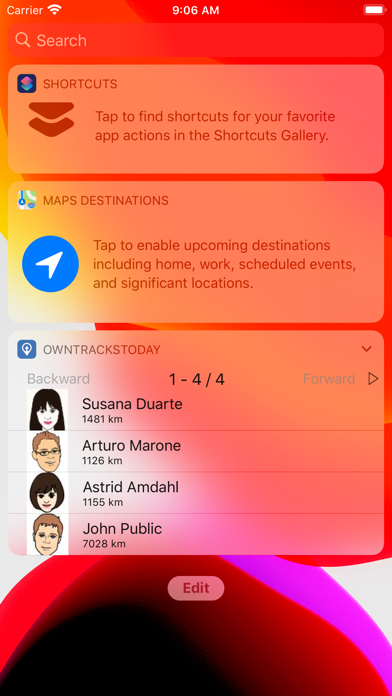 OwnTracks screenshot 1