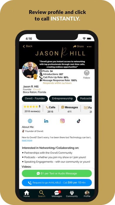 Owwll: Instant 1:1 Networking screenshot 3