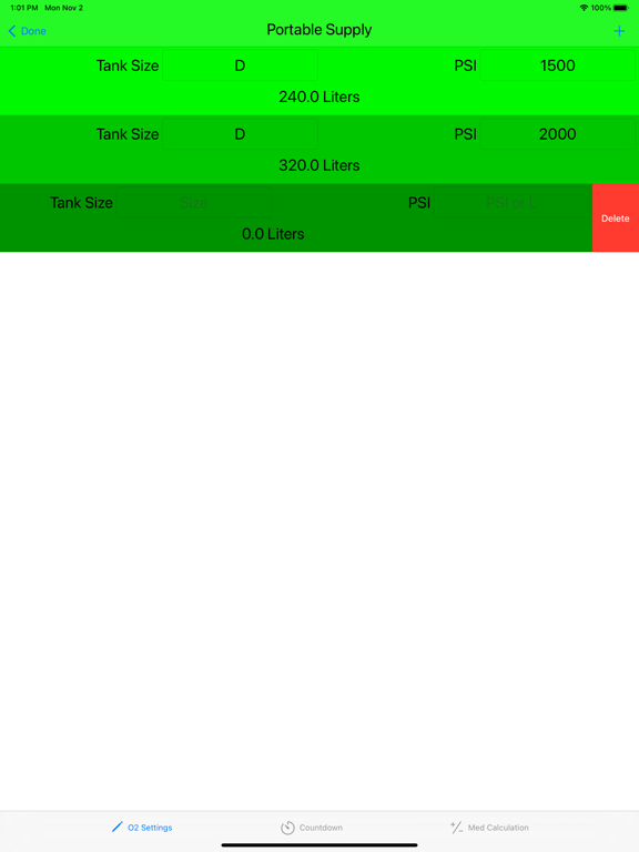 Oxygen Calculation Tool screenshot 9