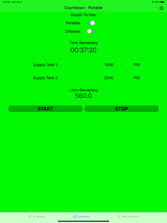 Oxygen Calculation Tool screenshot 6