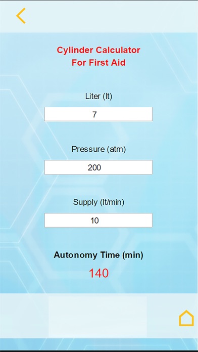 Oxygen Cylinder Autonomy Calc screenshot 4
