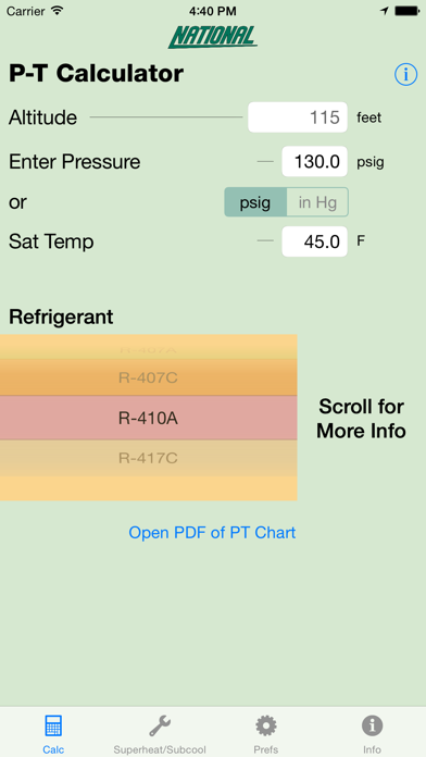 P-T Calculator screenshot 5