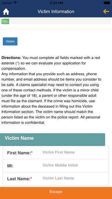 PA Crime Victims screenshot 1