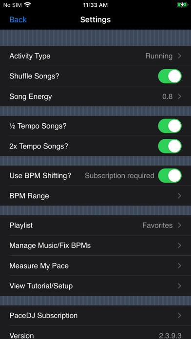 PaceDJ: BPM Running Music screenshot 1