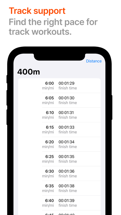 Paces: Running pace calculator screenshot 1