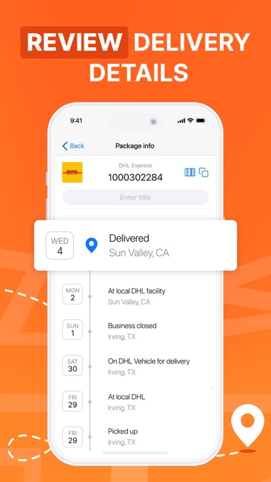 Package Delivery Tracker App screenshot 2