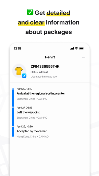 Package tracker: Parcels Hub screenshot 5