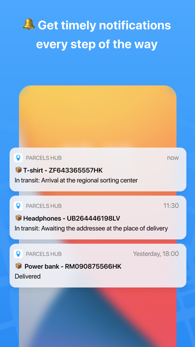 Package tracker: Parcels Hub screenshot 3