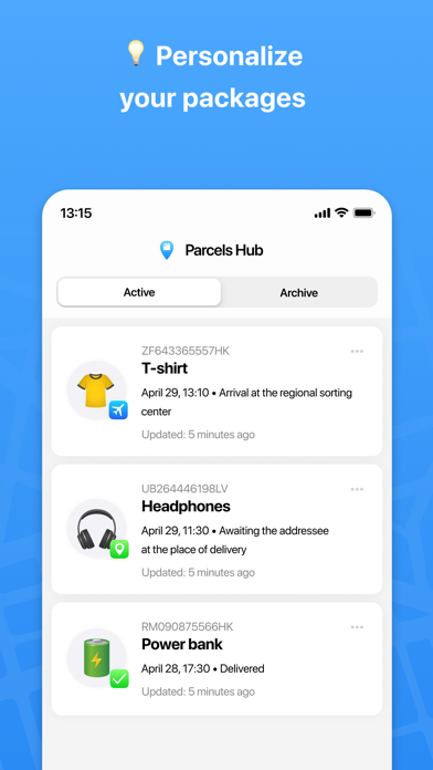 Package tracker: Parcels Hub screenshot 2