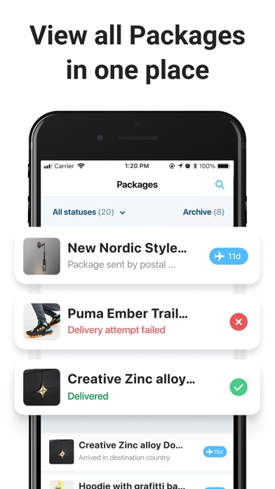 Package Tracker - pkge Mobile screenshot 4