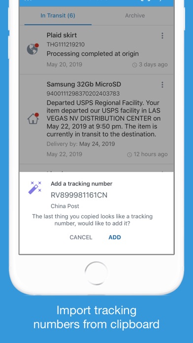 Packages - Track Your Parcels screenshot 2
