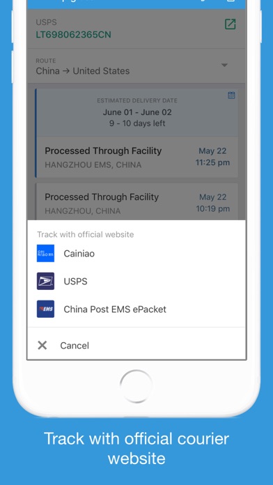 Packages - Track Your Parcels screenshot 1
