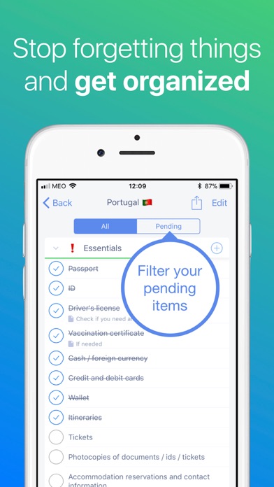 Packing List Checklist screenshot 2