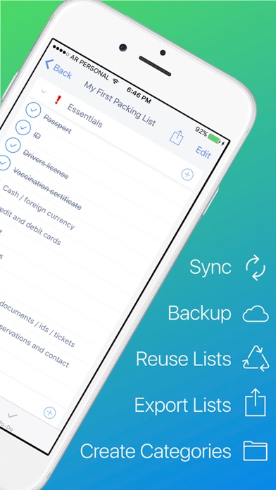 Packing List Checklist screenshot 4