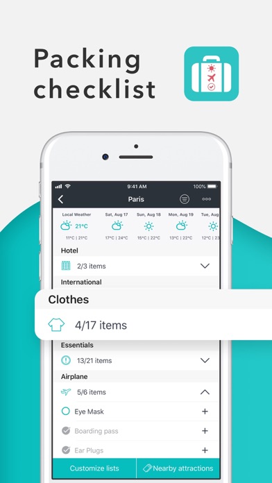 Packr Travel Packing List screenshot 5