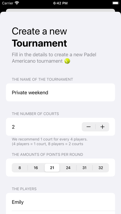 Padel Americano - Tournaments screenshot 1