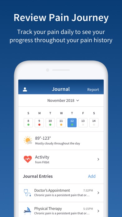 PainScale - Pain Tracker Diary screenshot 2